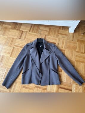 Kut from the Kloth Slate Gray Moto Utility Jacket
